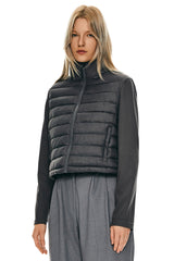 Orolay Lightweight Jacket Quilted Puffer Hybrid Breathable #color_darkgray