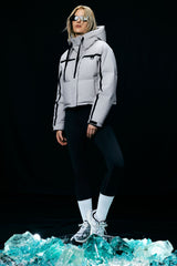 orolay Cropped Puffer Jacket Winter Quilted #color_Lightgray