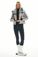 orolay Cropped Puffer Jacket Winter Quilted #color_Lightgray