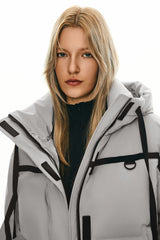 orolay Cropped Puffer Jacket Winter Quilted #color_Lightgray