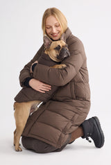 Puff-O Pet Puffer Jacket #color_coffee