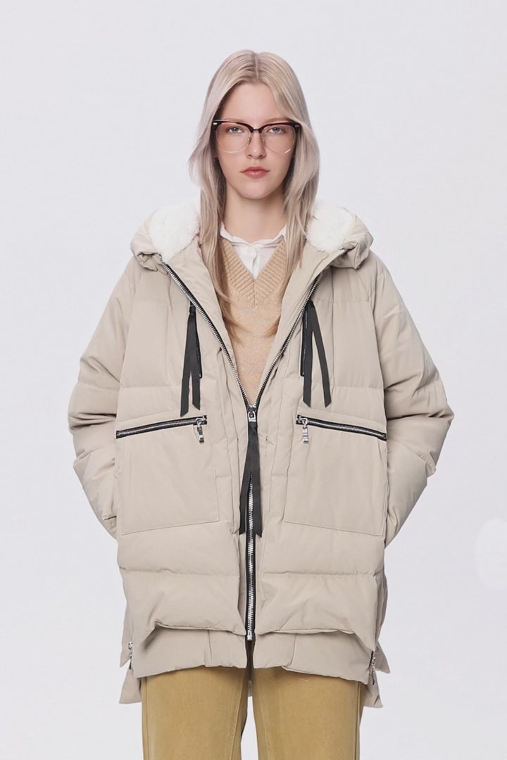 Orolay 092 Classics Women's Thickened Down Jacket #color_green,beige,Red,yellow,Black,Gray,navy,coffee,darkgray