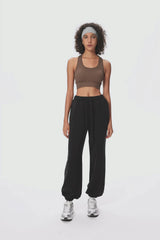 Orolay Fleece Lined Sweatpants Athletic Workout #color_beige,black