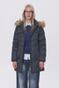 Orolay-Faux Fur Qulited Puffer Down Jacket-#color_Fiery Red,Peat Moss,black,white,Majolica Blue