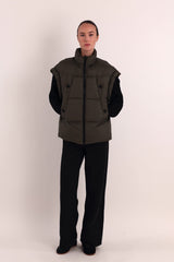 Orolay-Sleeveless Classic Puffer Vest-#color_beige,Sea Turtle,purple,coffee,black,Leaf Green,Summer Melon,Amethyst Orchid
