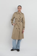 Maxi Length Classic Trench Coat Orolay #color_Khaki,coffee,black,navy,olive
