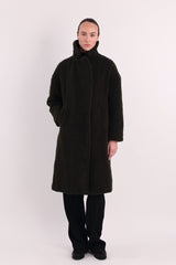 Orolay-Knee-Length Fleece Lapel Down Coat-#color_khaki,army green,black,Nuthatch,tan