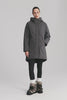 Mid-Length Windproof Parka Coat #color_gray,black,beige