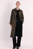 Long Single-Breasted Trench Coat #color_olive,black