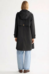 Orolay-Single-Breasted Trench-#color_Black