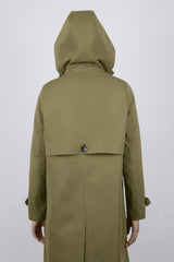 Orolay-Single-Breasted Trench-#color_Army Green