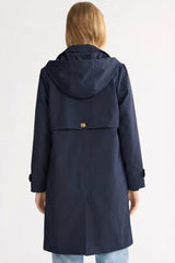 Orolay-Single-Breasted Trench-#color_navy