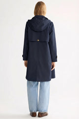 Orolay-Single-Breasted Trench-#color_navy